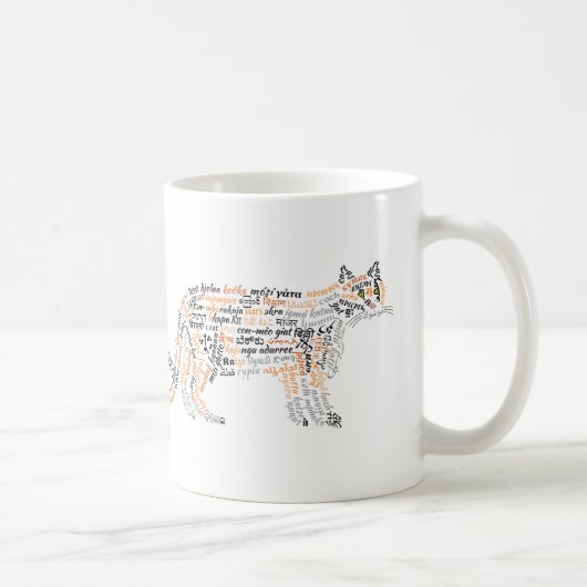 Tasse Chat Calico World Word (Droite)