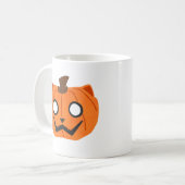 Tasse Chat Citrouille Jack-O-Lantern Halloween (Devant gauche)