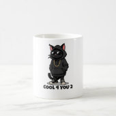 Tasse Chat Cool – Design de chat de rue amusant "C (Centre)