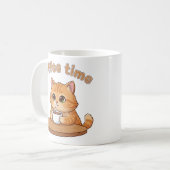 Tasse Chat de l'Heure du Café | Cadeau pour les Am (Devant gauche)
