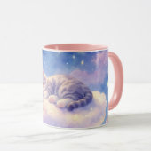 Tasse Chat de Lune Endormie (Devant droit)