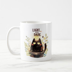 Tasse Chat de Plante - Lumière dans le Noir
