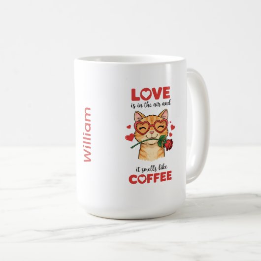 Tasse Chat Exprimez Votre Amour (Devant droit)