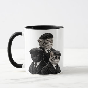 Tasse Chat Mafia Vintage – Cadeau Drôle pour Amate