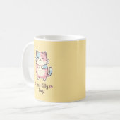 Tasse Chat Mignon Kawaii Hugz Gratuits (Devant gauche)
