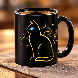 Tasse Chat Mystique Istanbul Mauvais Œil