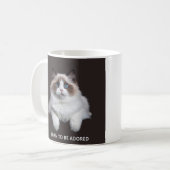 Tasse Chat - Né pour être adoré (Devant gauche)