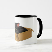 Tasse Chat Noir dans une Boîte (Devant droit)