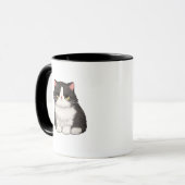Tasse Chat Noir et Blanc Grincheux (Devant gauche)