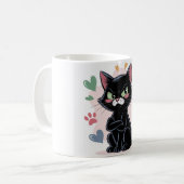 Tasse Chat Noir Jaloux (Devant gauche)