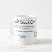 Tasse Chat Noir Mot Monde (Devant gauche)