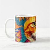 Tasse chat roux coloré ! (Gauche)