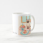 Tasse Chat Siamois & Friandises (Devant droit)