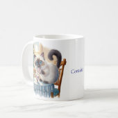 Tasse Chat Siamois & Thé (Devant gauche)