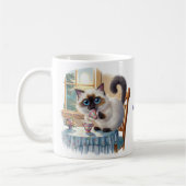 Tasse Chat Siamois & Thé (Gauche)