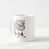 Tasse Chat S'il Vous Plaît Plus de Café | Kit Amou (Devant gauche)