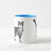 Tasse Chat Tigré Bleu (Centre)