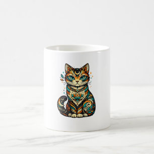 Tasse Chat Vintage Colorée – Amour de Chat Mignon