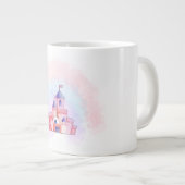 Tasse Château Aquarelle Rose (Devant droit)