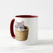 Tasse Chatons Dans Un Panier (Devant gauche)