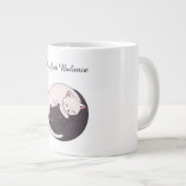 Tasse Chatons Yin Yang Équilibre Parfait Dessin An (Devant droit)