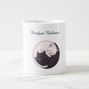 Tasse Chatons Yin Yang Équilibre Parfait Dessin An