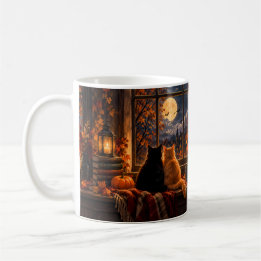 Tasse Chats Automne Gothique – Art Cozy Halloween