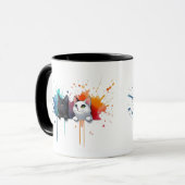 Tasse Chats Color Splash (Devant gauche)