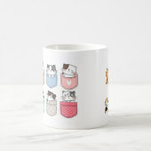 Tasse Chats dans des Poches Colorées (Centre)