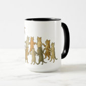 Tasse Chats Dansants  (Devant droit)