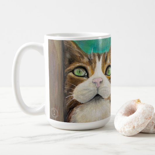 Tasse Chats règnent sur le monde (Avec donut)