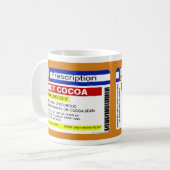 Tasse chaude de chocolat de cacao de prescription (Devant gauche)