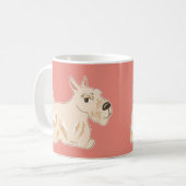 Tasse chaude de pêche de Terrier d'écossais blond (Devant gauche)