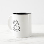 Tasse Chaude, Jour Chaleur – Mug Chat Confortable (Devant gauche)