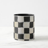 Tasse Checkered noire et blanche (Centre)