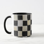 Tasse Checkered noire et blanche (Gauche)
