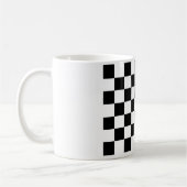 Tasse Checkered noire et blanche (Gauche)