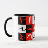 Tasse Cheerleading de bloc en rouge (Gauche)