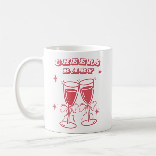 Tasse « Cheers Baby » Champagne (Gauche)