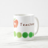 Tasse chenille Meilleur Enseignant  (Devant droit)