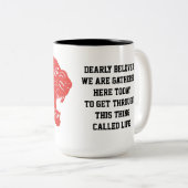 Tasse "chèrement aimée" (Devant droit)