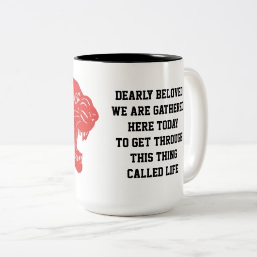 Tasse "chèrement aimée" (Devant droit)