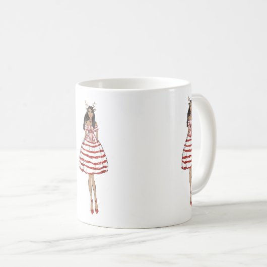 Tasse chérie de Noël de diva (Devant droit)