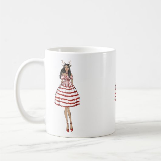 Tasse chérie de Noël de diva (Gauche)