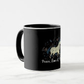 Tasse Cheval – Course Libre, Design Sauvage (Devant gauche)