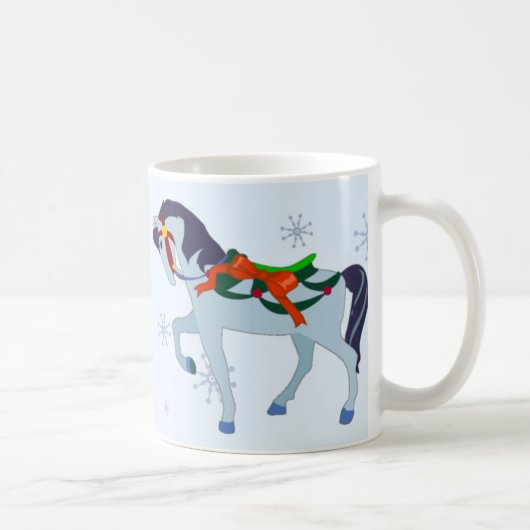 Tasse - cheval de carrousel de vacances (Droite)