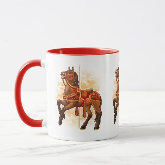 Tasse Cheval de Manège Bai (Gauche)