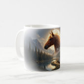 Tasse Cheval Esprit Libre Course (Devant gauche)