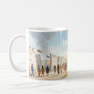 Tasse Cheval sans nom à travers les dunes de déser