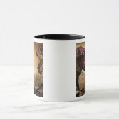 Tasse Cheval Steampunk avec des roses (Centre)